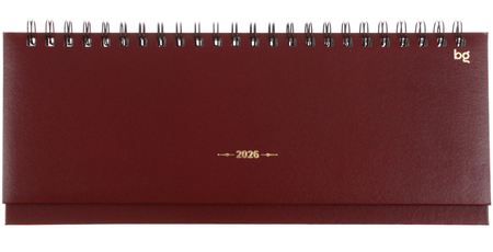 Планинг датированный на гребне на 2026 год BG Ariane, 330*130 мм, 64 л., темно-красный