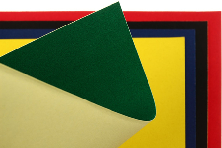 Бумага цветная бархатная самоклеящаяся А4 «Каляка-Маляка», 5 цветов, 5 листов