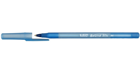 Ручка шариковая одноразовая Bic Round Stic , корпус прозрачно-синий, стержень синий Ручка шариковая одноразовая Bic Round Stic , корпус прозрачно-синий, стержень синий
