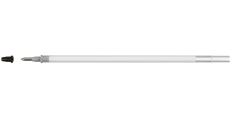 Стержень гелевый Crown Hi-Jell Pastel, 138 мм, пулевидный, белый, пастель