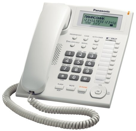 Телефон KX-TS2388RU Panasonic, белый Телефон KX-TS2388RU Panasonic, белый