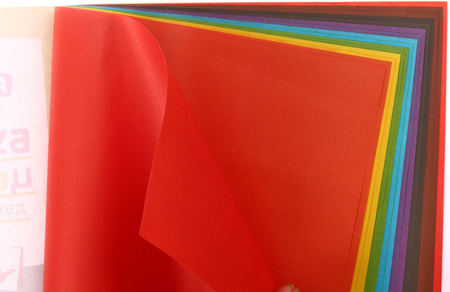 Бумага цветная двусторонняя А4 ArtSpace, 8 цветов*2, 16 л., типографская (45 г/м2)