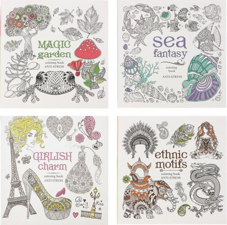 Раскраска-антистресс для взрослых Bourgeois, 265*270 мм, 36 л., ассорти Раскраска-антистресс для взрослых Bourgeois, 265*270 мм, 36 л., ассорти