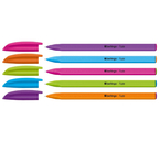 Ручка шариковая одноразовая Berlingo Triangle Fuze Stick (аналог ручек Linc), корпус ассорти, стержень синий