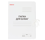 Папка картонная на завязках «Папка для бумаг» «Офисмаг», А4, ширина корешка 20 мм, плотность 320 г/м², мелованная, белая Папка картонная на завязках «Папка для бумаг» «Офисмаг», А4, ширина корешка 20 мм, плотность 320 г/м², мелованная, белая