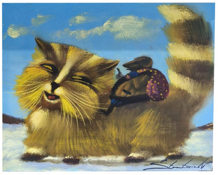 Картина «На ярмарку» (Стратович В.В.), 30*25 см, холст, масло