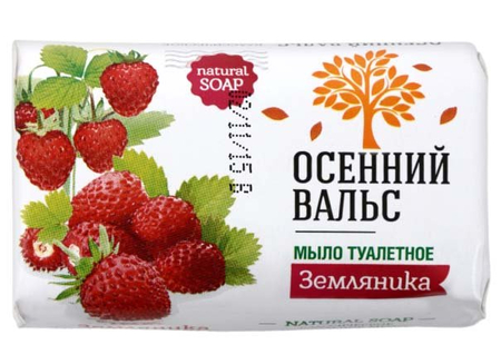 Мыло туалетное «Осенний вальс», 75 г, земляника Мыло туалетное «Осенний вальс», 75 г, земляника