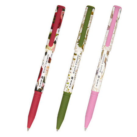 Ручка шариковая Bruno Visconti PrimeWrite. Flora, «Цветок», корпус ассорти, стержень синий Ручка шариковая Bruno Visconti PrimeWrite. Flora, «Цветок», корпус ассорти, стержень синий