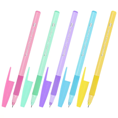 Ручка шариковая одноразовая Brauberg i-Stick Point Pastel, корпус ассорти, стержень синий Ручка шариковая одноразовая Brauberg i-Stick Point Pastel, корпус ассорти, стержень синий