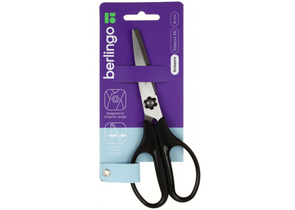 Ножницы канцелярские Berlingo Easycut 100, 160 мм, ручки черные Ножницы канцелярские Berlingo Easycut 100, 160 мм, ручки черные