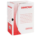 Короб архивный из гофрокартона с крышкой «Офисмаг», корешок 150 мм, 260×325×150 мм, белый Короб архивный из гофрокартона с крышкой «Офисмаг», корешок 150 мм, 260×325×150 мм, белый