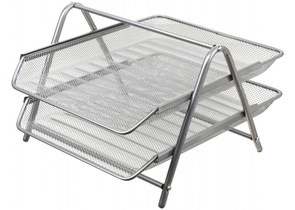 Лоток горизонтальный Attache 2 секции, 340×270×35 мм, серебристый Лоток горизонтальный Attache 2 секции, 340×270×35 мм, серебристый