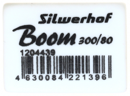 Ластик Silwerhof Boom, 26*18,5*8 мм, белый