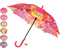 Зонт детский от дождя (трость, полуавтомат) «Для девочки», ассорти, со свистком