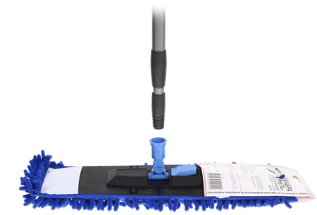 Швабра для пола с насадкой «Синель», ширина насадки 41*12 см, длина рукоятки 120 см, ассорти