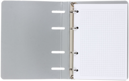 Тетрадь общая А5, 100 л. на кольцах ColourMania, 165*210 мм, клетка, «Дизайн 5», серая