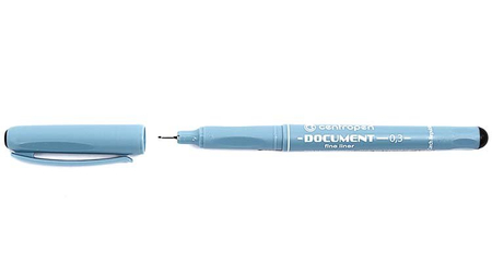 Лайнер Centropen Document 2631, толщина линии 0,3 мм, черный