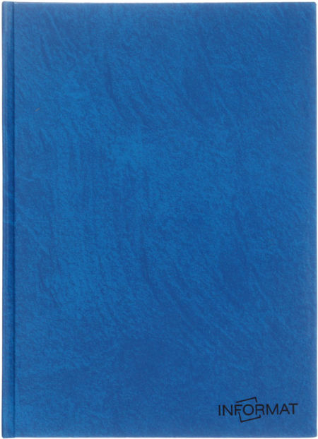 Блокнот-тетрадь общая А5, 60 л. inФормат, 150*205 мм, клетка, синяя