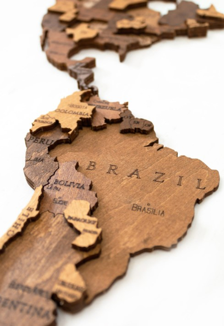 Конструктор интерьерный деревянный Ewa «Карта Мира», 1920*1050*12 мм, 127 деталей, «Шоко уорлд» (Large) Конструктор интерьерный деревянный Ewa «Карта Мира», 1920*1050*12 мм, 127 деталей, «Шоко уорлд» (Large)