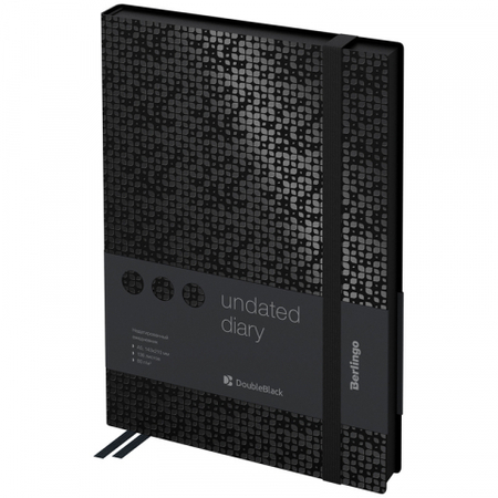 Ежедневник недатированный Berlingo Double, 145*215 мм, 136 л., DoubleBlack, черный Ежедневник недатированный Berlingo Double, 145*215 мм, 136 л., DoubleBlack, черный