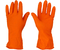 Перчатки латексные хозяйственные «Умничка», размер XL, оранжевые
