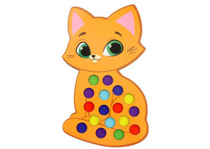 Сортер деревянный «Котёнок», 15×21 см