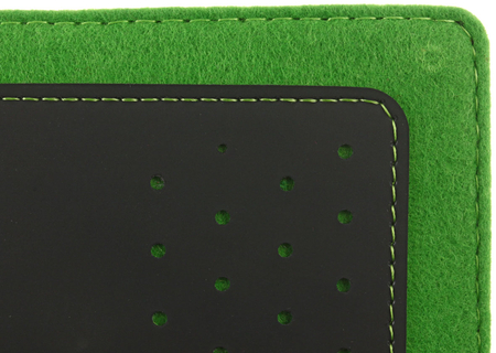 Обложка-органайзер для документов «Феникс +», 105*155 мм, черно-зеленая