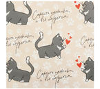 Бумага упаковочная глянцевая Sima-Land, 70×100 см, «Котики» (односторонняя)