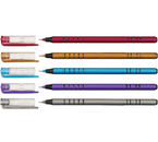 Ручка шариковая одноразовая OfficeSpace Mettalic Eclat, корпус ассорти, стержень синий