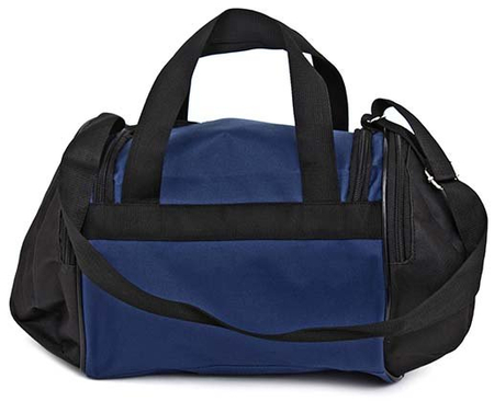 Сумка дорожная детская на плечо Cagia 608702, 200*390*180 мм, синяя с черными вставками, с рисунком