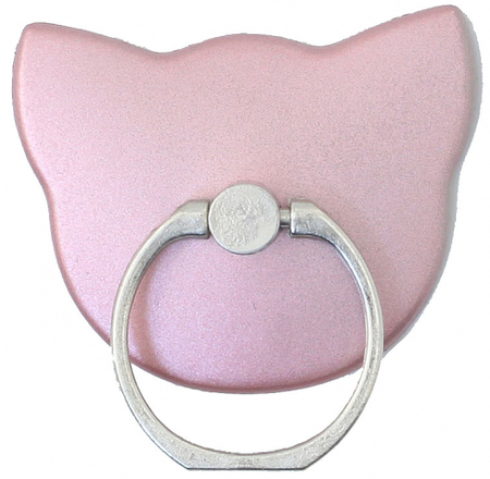 Держатель-подставка с кольцом для телефона LuazON, форма «Кошки», розовый