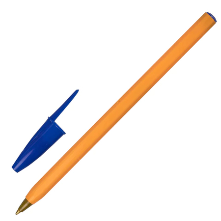 Ручка шариковая одноразовая Staff Basic Orange BP-1, корпус оранжевый, стержeнь синий Ручка шариковая одноразовая Staff Basic Orange BP-1, корпус оранжевый, стержeнь синий