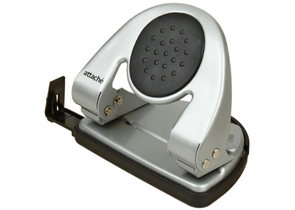 Дырокол Attache 6720, 110×85 мм, 20 л., серебристый