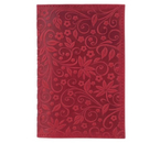 Обложка для паспорта Sima-Land, 95×135 мм, «Флаверс», с тиснением, красная