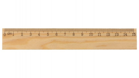 Линейка деревянная Darvish, 15 см 