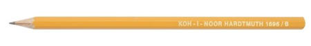 Карандаш чернографитный Koh-I-Noor 1696, твердость грифеля М, корпус желтый, с декоративным наконечником Карандаш чернографитный Koh-I-Noor 1696, твердость грифеля М, корпус желтый, с декоративным наконечником