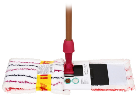 Швабра универсальная плоская SUPERmop, длина черенка 120 см, размер насадки 44*14 см (+запасная насадка) Швабра универсальная плоская SUPERmop, длина черенка 120 см, размер насадки 44*14 см (+запасная насадка)