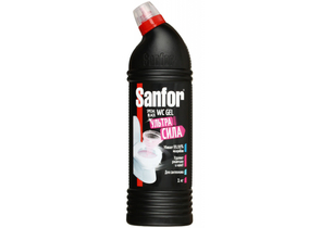 Средство для чистки сантехники Sanfor WC Gel, 1000 г, Special Black