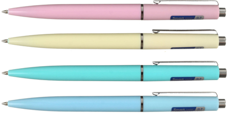 Ручка шариковая автоматическая ErichKrause Smart Pastel, корпус ассорти, стержень синий Ручка шариковая автоматическая ErichKrause Smart Pastel, корпус ассорти, стержень синий