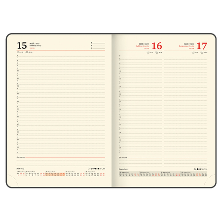 Ежедневник датированный на 2026 год Brauberg Imperial, 210*295 мм, 168 л., бордовый