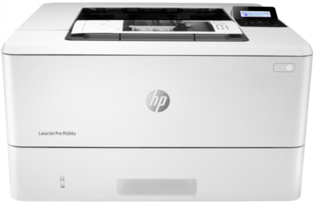 Принтер лазерный HP LaserJet Pro M304a (W1A66A), A4, лазерная черно-белая печать 1200×1200 dpi, дисплей, белый