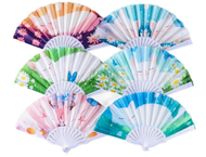 Веер складной «Спящие котики на полянке»