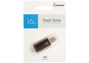 Флеш-накопитель SmartBuy V-Cut (2.0), 16 Gb, корпус черный Флеш-накопитель SmartBuy V-Cut (2.0), 16 Gb, корпус черный