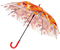 Зонт женский от дождя (трость) , «Красные листья»