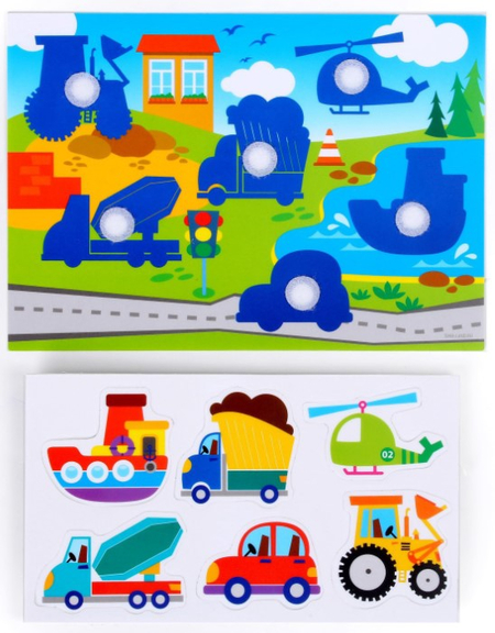 Игра на липучках «Веселые липучки», «Транспорт», 3+ Игра на липучках «Веселые липучки», «Транспорт», 3+