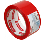 Клейкая лента упаковочная цветная Brauberg, 48 мм×66 м, толщина ленты 45 мкм, красная