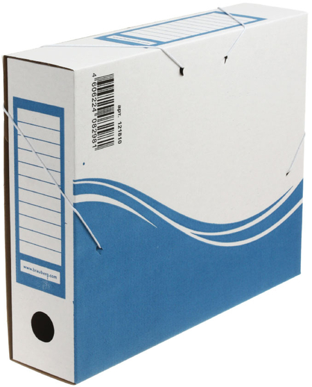 Папка архивная из микрогофрокартона на резинке Brauberg , корешок 75 мм, 250*325*75 мм, синяя Папка архивная из микрогофрокартона на резинке Brauberg , корешок 75 мм, 250*325*75 мм, синяя