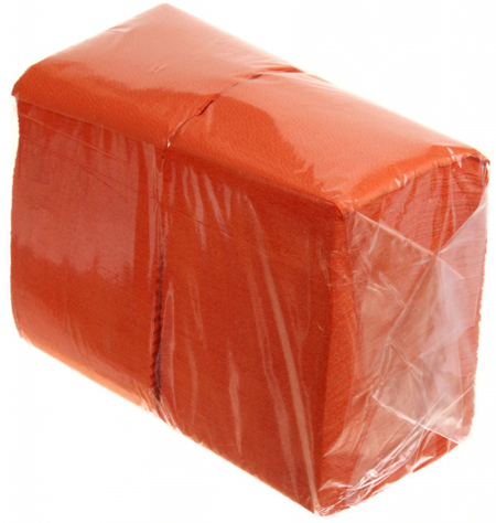 Салфетки сервировочные , 24*24 см, 400 шт., оранжевые