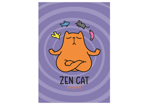 Обложка для паспорта Meshu, 92×134 мм, Zen Cat