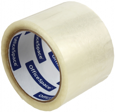 Клейкая лента упаковочная OfficeSpace, 72 мм*56 м, толщина ленты 45 мкм, прозрачная Клейкая лента упаковочная OfficeSpace, 72 мм*56 м, толщина ленты 45 мкм, прозрачная